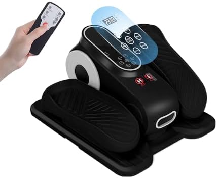 Under Desk Elliptical 12 Gear Adjustable Leg Exerciser for Seniors