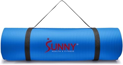 Sunny Health & Fitness Exercise Yoga Mats - Non-Slip Support for Home & Gym