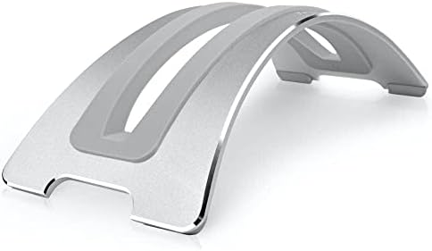 Twelve South BookArc for MacBook, Compact Vertical Desktop Stand, Silver