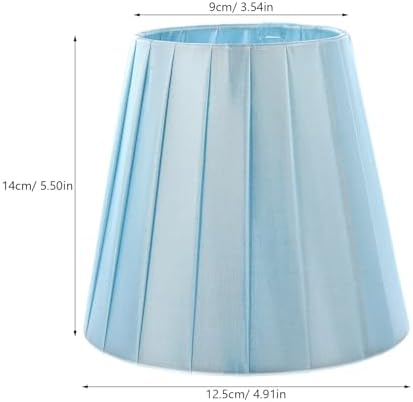 OSALADI Decorative Blue Lamp Shade Simple Chic Cloth Cover for Table Wall Floor Lamps Home Lighting Accessory Soft Light Filter for Bedroom and Study
