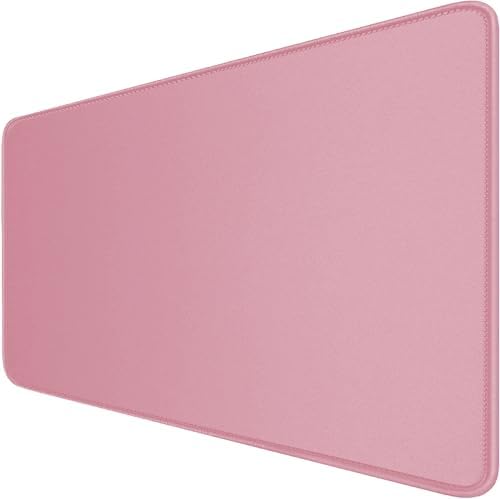 Large Mouse Pad with Stitched Edges, Durable Non-Slip Natural Rubber Base