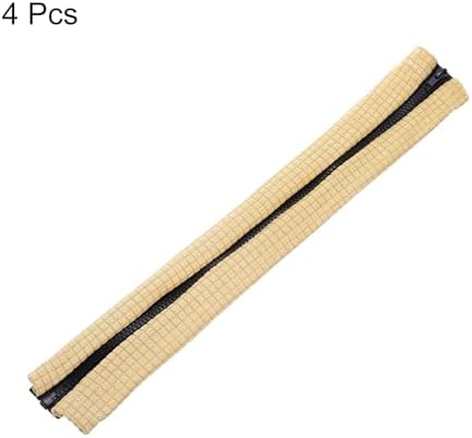 Uxcell 4pcs Office Chair Arm Covers, Stretchable Armrest Protectors for Gaming and Computer Chairs, Beige