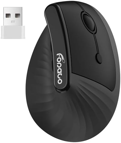Ergonomic Vertical Mouse, Silent Wireless Bluetooth Mouse