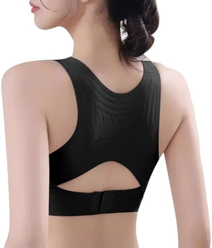 Posture Corrector Bra for Women Wireless Front Closure Cross Back Bras