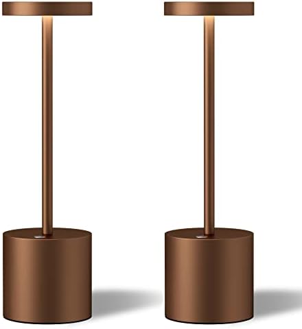 TBBGA LED Cordless Table Lamps Set of 2, 5000mAh Rechargeable Table Light