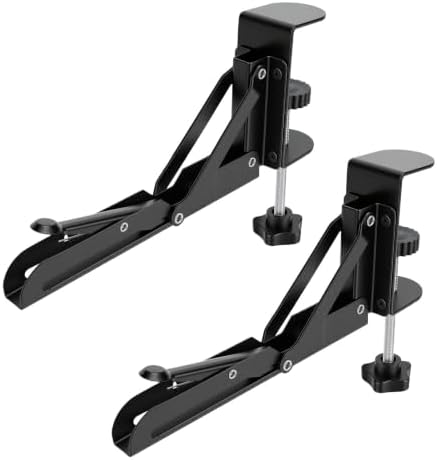Clamp On Desk Keyboard Tray Support Bracket, Heavy Duty Steel