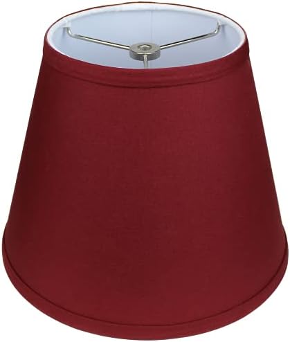 FenchelShades.com Lampshade 6" Top Diameter x 10" Bottom Diameter x 8" Slant Height 6x10x8" with Spider Attachment Diameter 0.4 Inch for Lamps with a Harp (Brick)