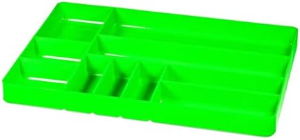 ERNST Tool Organizer Tray, Green, 10-Compartments, Storage, Garage, Workshop, Organization, Tools, Equipment, Heavy-Duty, Durable, Industrial, Workbench, Efficient Storage - Made in the USA