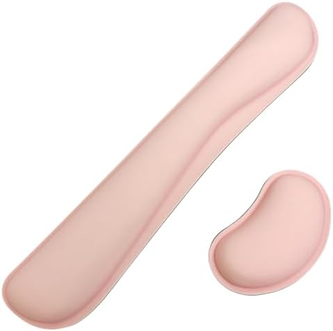 Bloss 2 Pink Wrist Rest for Mouse & Keyboard, Ergonomic Wrist Support