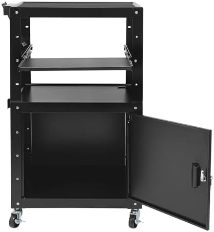 AV Cart Mobile Desk Workstation with Wheel for Classroom and Office