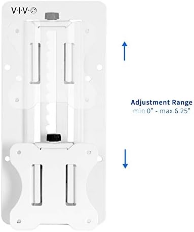 VIVO Height Adjustable VESA Adapter for Single 13 to 27 inch Monitor, Accessory Bracket Kit for Individual Screen, White, STAND-VAD3W