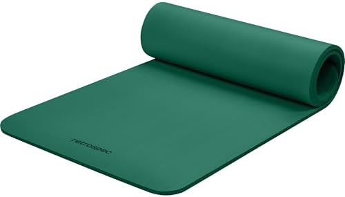 Retrospec Solana Yoga Mat Thick 1/2in Non-Slip Workout Mat with Nylon Strap - 72x24in Exercise Mat for Pilates, Stretching & Fitness - BPA Free, Easy Clean