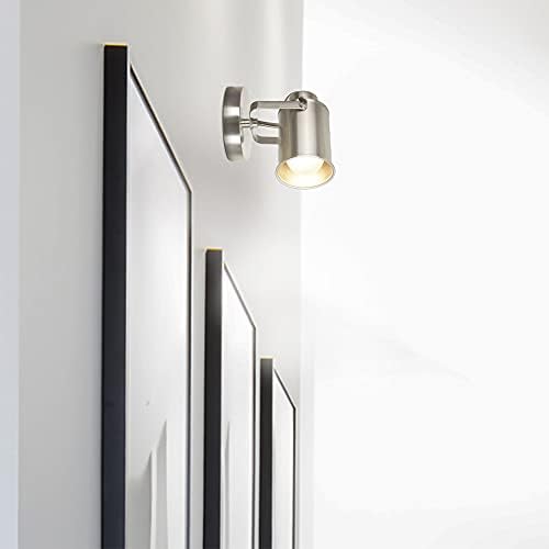 Catalina Lighting 18775-015 Modern Multipurpose Spotlight Desk or Wall Mount Accent Lamp, 6", Brushed Nickel