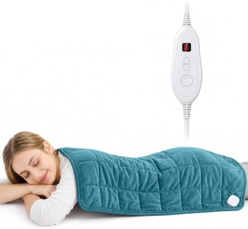 Weighted Heating Pad, Extra Large Electric Heating Pad for Back, 33" × 17"