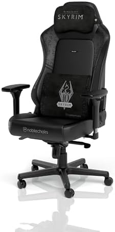 noblechairs Memory Foam Lumbar-Support Pillow, Office and Gaming-Chair Cushion Set - Skyrim Edition