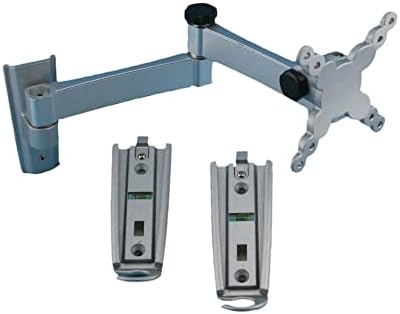 Ready America Strong Arm Removable LCD TV Wall Mount, Travel Accessories for RV, Camper, Truck, Dual-Locking Mounting Stations, Tilts, Pans, & Extends, Earthquake, Fire, Flood Safety,Gray