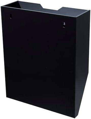 MyGift Wall Mounted 3 Tier Black Acrylic Letter Rack Mail Organizer, Office and Entryway Bills Postcards Brochure Holder Vertical Storage Rack