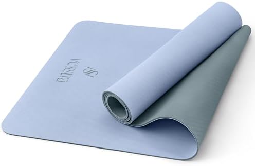 Premium Yoga Mat – Sweat-Activated Non-Slip PU Grip I Natural Rubber Base I 4mm for Yoga, Pilates & Workouts
