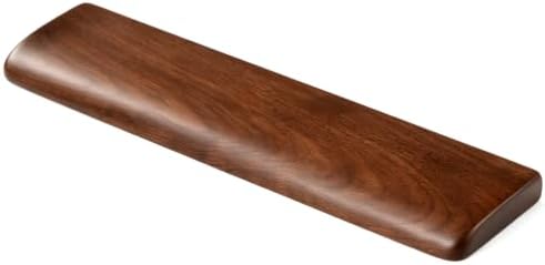 Wooden Wrist Rest, Walnut Wood Keyboard Wrist Rest, Ergonomic Palm Rest, Anti-Slip, Keyboard Accessory for Computer, Laptop, Home & Office (Black Walnut, 17.2" L x 3.15" W x 0.78" H)