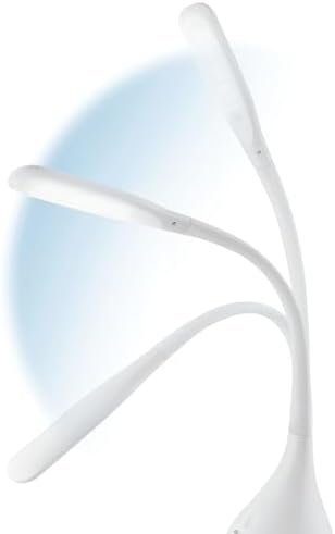 OttLite Creative Curves LED Desk Lamp, White