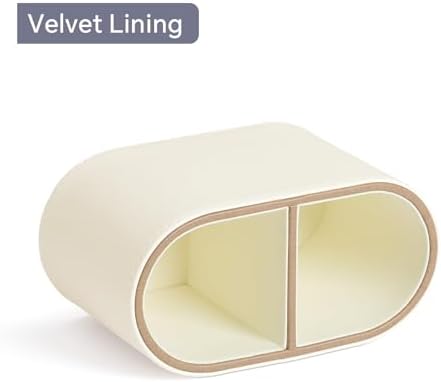 Pen Holder for Desk, Small Remote Control Holder, Beige