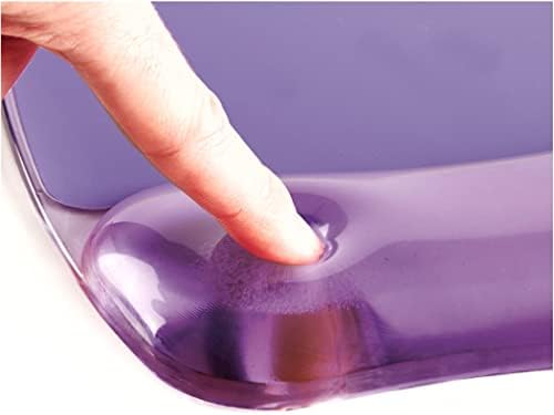 Fellowes Crystals Gel Mouse Pad with Wrist Rest - Purple (91441) (Pack of 4)