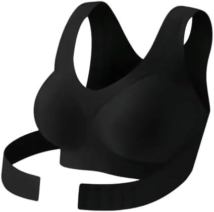 Posture Corrector Bras Women Front Closure Cross Back Wireless Posture Bra