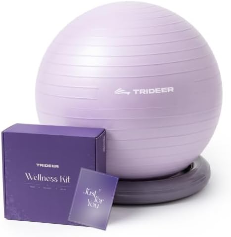 Trideer Exercise Ball Chair – Yoga Ball Chair for Office, Pregnancy & Home