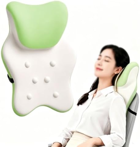 Office Chair Headrest Attachment, Neck Support for Office Chair (Green)