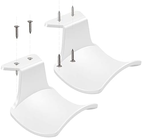 2-Pack Never Fall Headphone Hook Wall Mount Headset Holder White