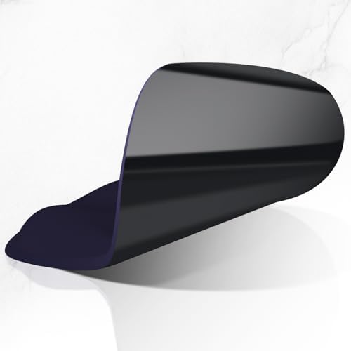 ITNRSIIET Ergonomic Mouse Pad with Wider Memory Foam Wrist Rest +17%, Curved Cushion Reduces Pressure 20%, Pain Relief, Non-Slip, Smooth, Cute Color Desk Accessory, 9.85 x 9 inch, Violet