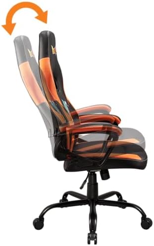 Subsonic Dragon Ball Z, Gaming or Office Chair, DBZ Pop Gaming Chair for Teens and Adults, Comfortable Swing Chair, Integrated Headrest and Armrest, Ergonomic Backrest, Adjustable, Black