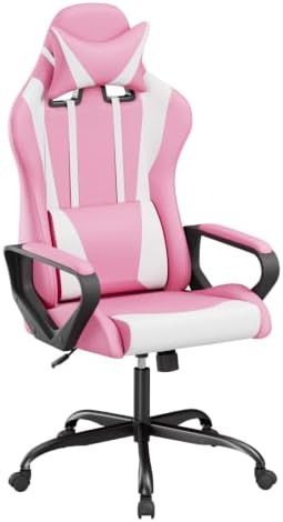 PayLessHere | Gaming Chair | Pink | with Adjustable Lumbar Support