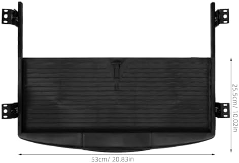 Under Desk Keyboard Tray Slide Out Drawer 20.86X10.03 Inch Office Desk Organizer Storage Platform Space Saving Keyboard Holder for Workspace