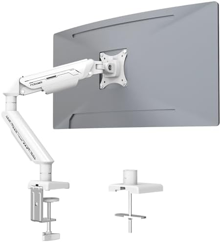 Fydeamer White Monitor Arm for 17-35" Screen up to 24.3lbs