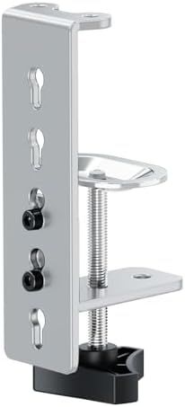 Freelift Desk C-Clamp Extension for Max 6 inch Thick Desktops, Monitor Mount C-Clamp Base, Fits MU8011B/MU8012B/MU8013B/MU8014B/MU8011W/MU8012W/MU8013W/MU8014W, Black