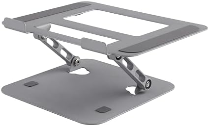 Multi-Angle Laptop Stand – Adjustable Ergonomic Desk Stand for 10–17" Laptops, Foldable & Portable, Ventilated Cooling Design, Non-Slip Base, Aluminum Computer Riser for Home & Office