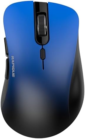 RAPIQUE Bluetooth Wireless Mouse - Dual Bluetooth & 2.4 GHz,Gradient Blue