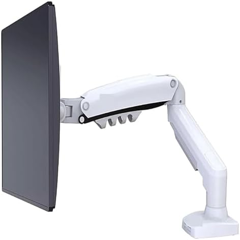Desktop Gas Spring 17-30 Inch LCD LED Monitor Stand Mounting Arm Full Motion Display Stand Loading 2-9 kg(2025 Ver White)