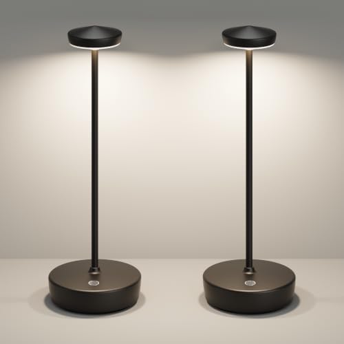 Cordless LED Portable Table Lamp,5000mAh Rechargeable Battery
