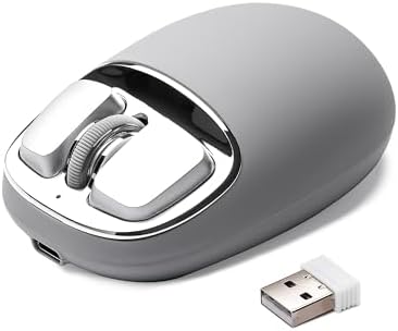 YUNZII C1 Wireless Tri-Mode Wireless Mouse 4800 DPI Optical (Gray)