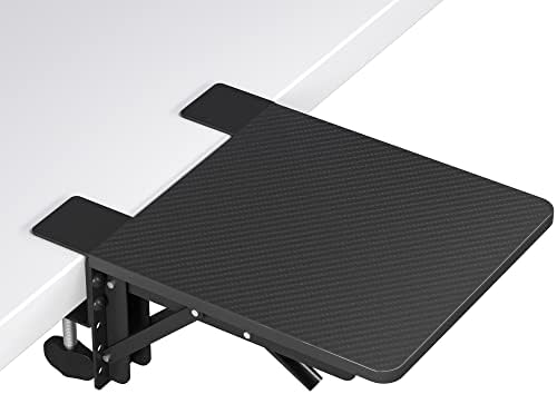 BONTEC Ergonomic Desk Extender Tray, 9.5"x9.1" Wrist Rest Shelf