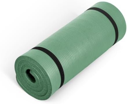 CAP 1" Extra Thick Yoga Mat, Exercise Mat with Strap, Multiple Colors