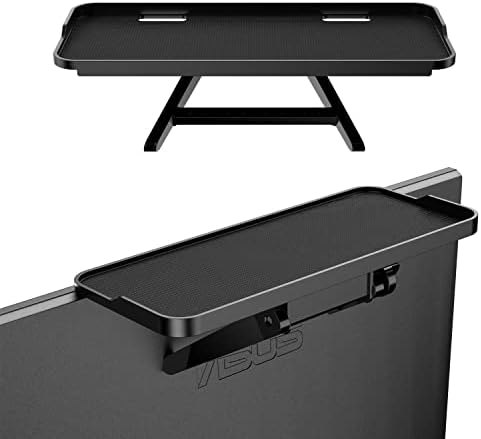 TETVIK TV Screen Top Shelf Monitor Shelf Adjustable Computer Screen for Office Desk,Cellphone Stand,Media Box, Game Console,Router 11.8x4.7 inch TV Tray Stand Mount Storage Organizer Bracket 1 Piece
