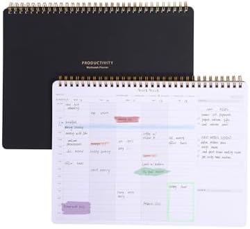 Weekly To Do List Planner w/ Hourly Schedule - A4 Workweek Desk Pad