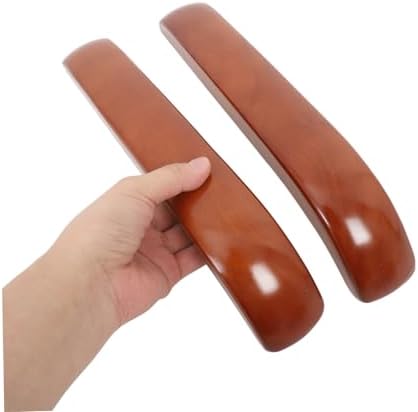 ARTIBETTER 3pairs Ergonomic Wooden Office Chair Armrest Pads Easy to Install Oak Armrests for Comfort and Support Swivel and Executive Chairs