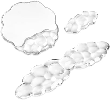MOSISO Gel Cloud Keyboard Wrist Rest, Cloud Wings Wrist Rest, White