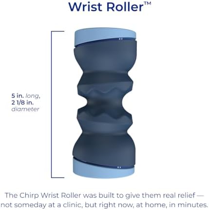 Chirp Wrist Roller & Forearm Strengthener 1lb Weighted Grip Trainer