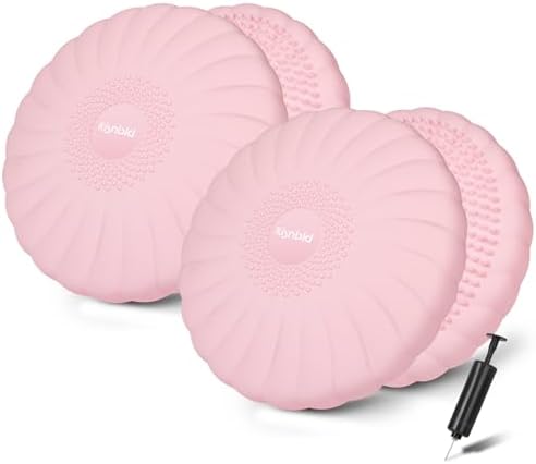 kisnbld Wobble Cushion, Balance Disc with Pump, Core & Posture Training