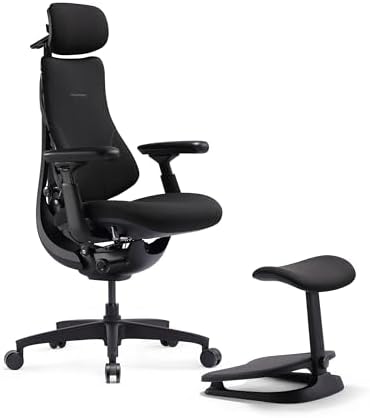 LiberNovo Omni SE Dynamic Ergonomic Office Chair, Manual Lumbar, 48cm